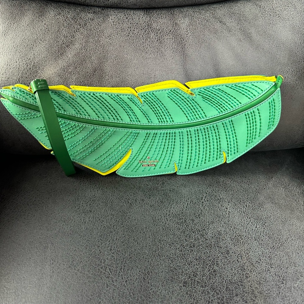 Kate spade banana leaf clutch